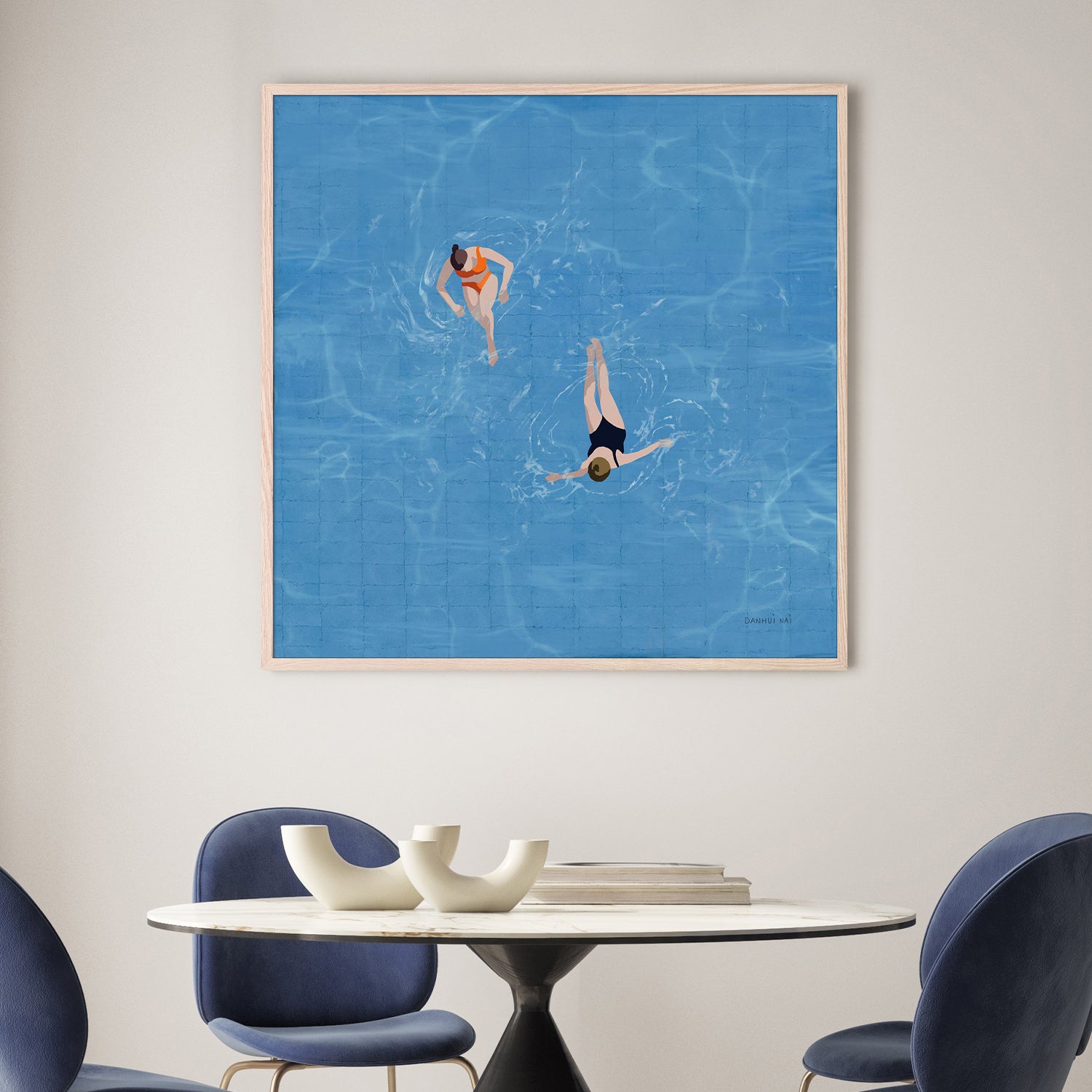wall-art-print-canvas-poster-framed-Pool Fun, Style A-7