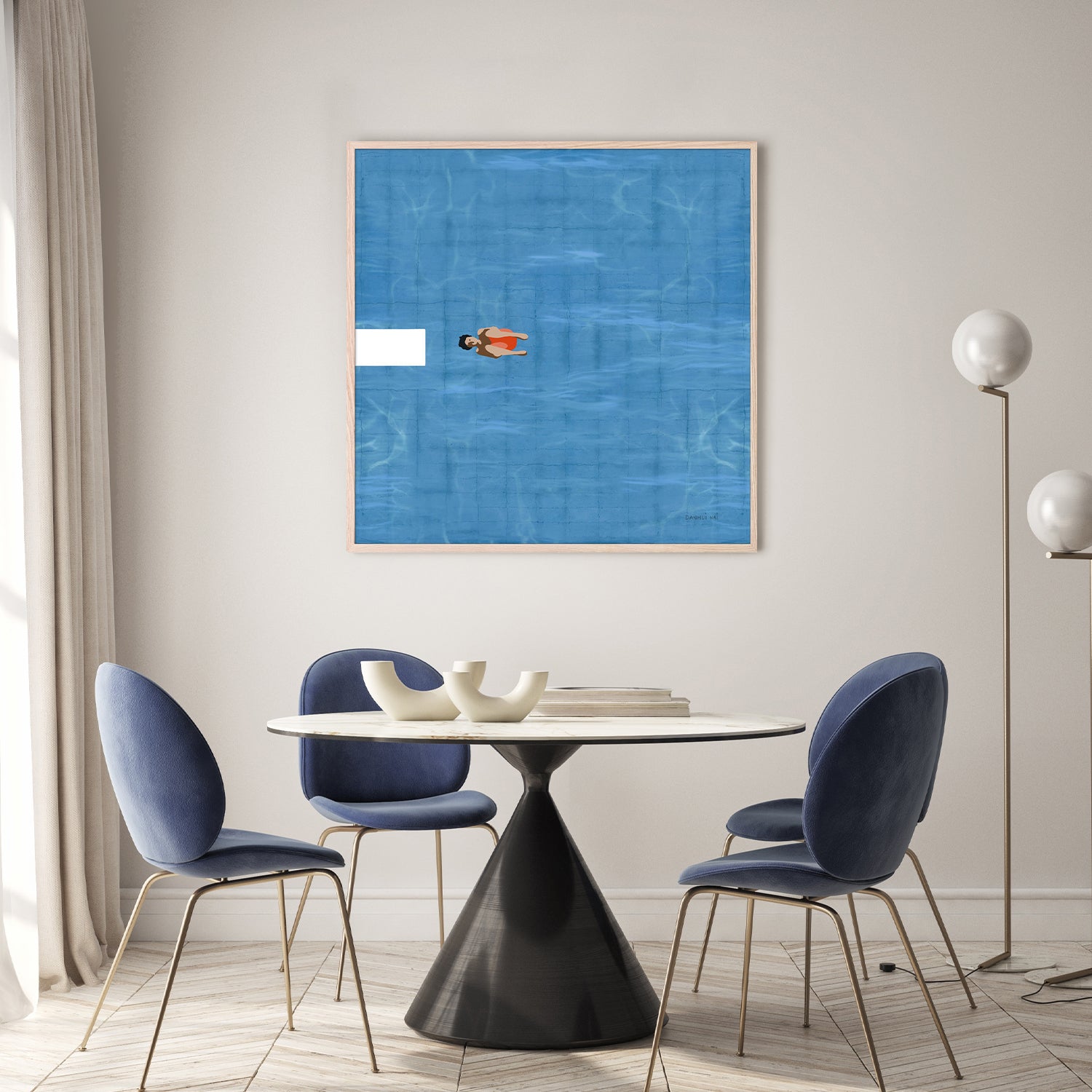 wall-art-print-canvas-poster-framed-Pool Fun, Style B-8