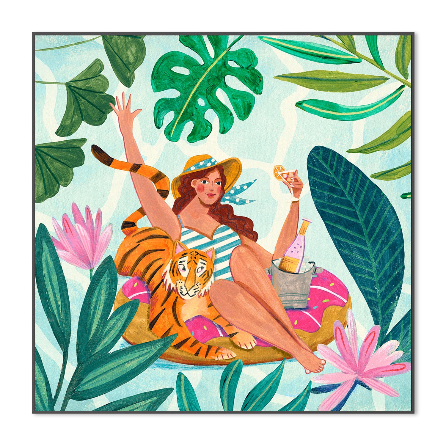 wall-art-print-canvas-poster-framed-Pool Party-3