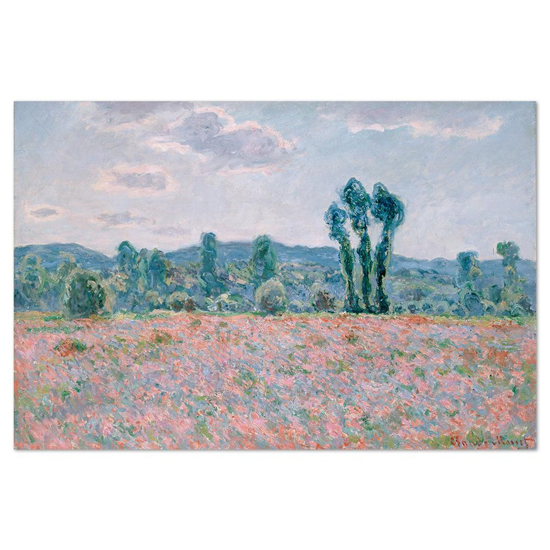 wall-art-print-canvas-poster-framed-Poppy Field, By Monet-by-Gioia Wall Art-Gioia Wall Art