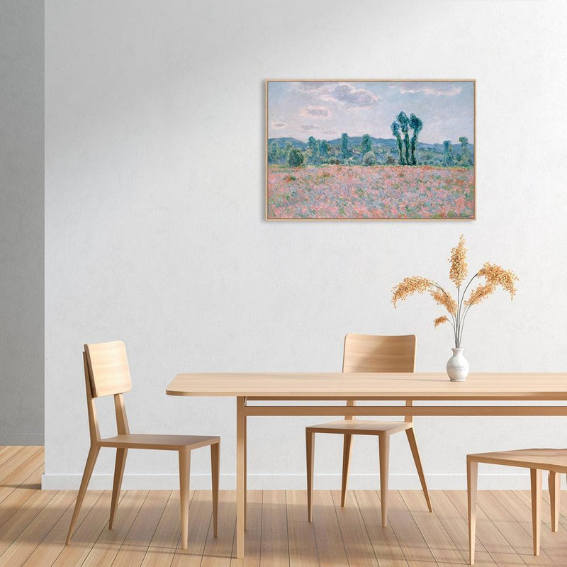 wall-art-print-canvas-poster-framed-Poppy Field, By Monet-by-Gioia Wall Art-Gioia Wall Art