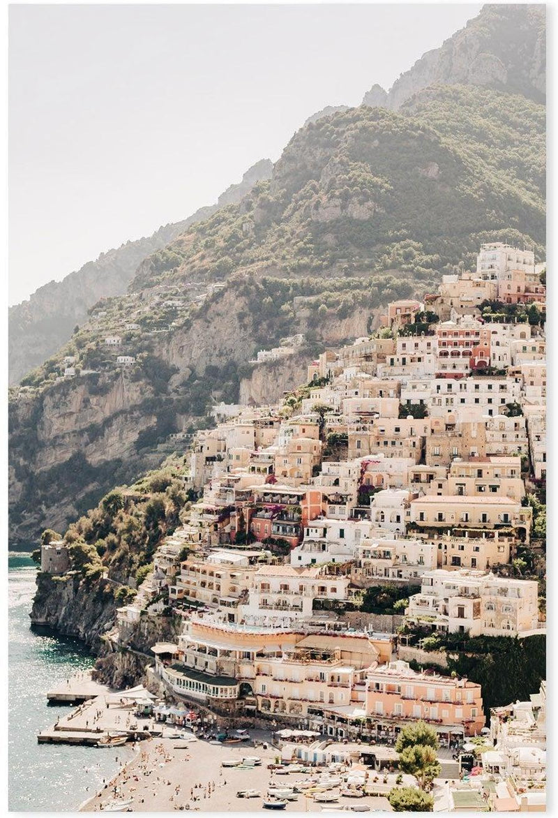 Postiano, Italy, Style C-Gioia-Prints-Framed-Canvas-Poster-GIOIA-WALL-ART