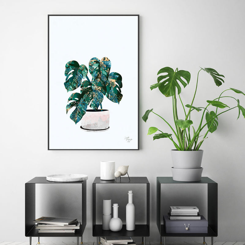 wall-art-print-canvas-poster-framed-Pot Plant, Style A , By Sarah Manovski-GIOIA-WALL-ART