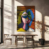 wall-art-print-canvas-poster-framed-Potrait inspired by picasso , By Little Dean-4
