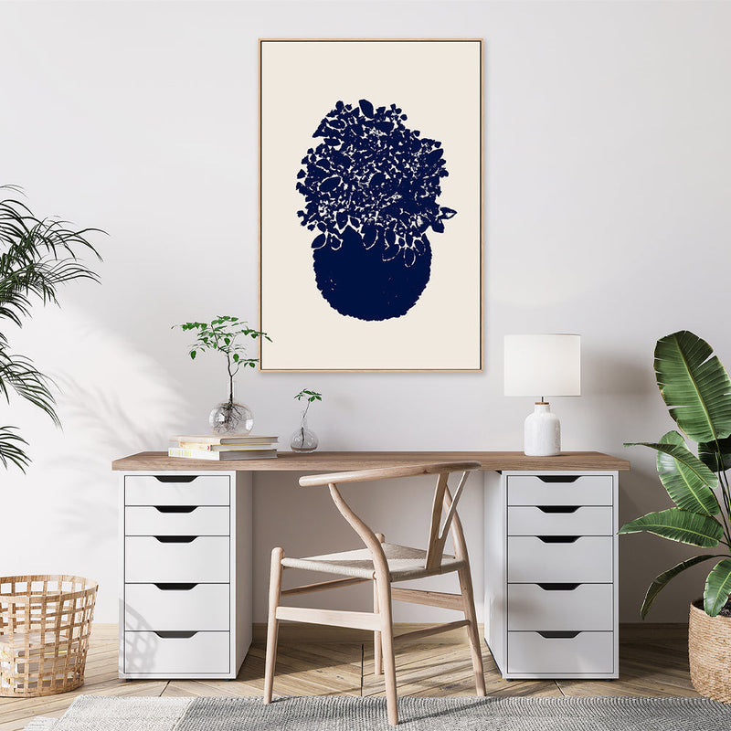 wall-art-print-canvas-poster-framed-Potted Lilacs and Smoke Bush-by-Danushka Abeygoda-Gioia Wall Art