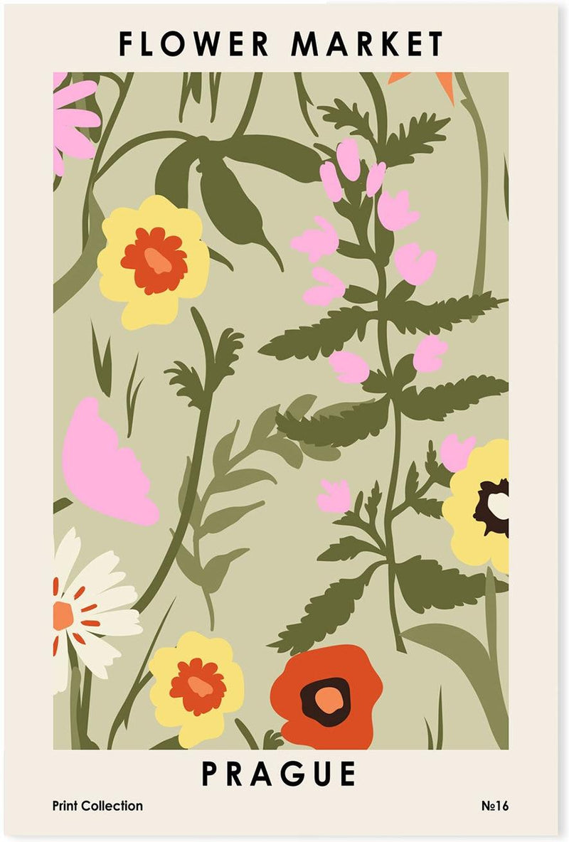 wall-art-print-canvas-poster-framed-Prague Flower Market-GIOIA-WALL-ART