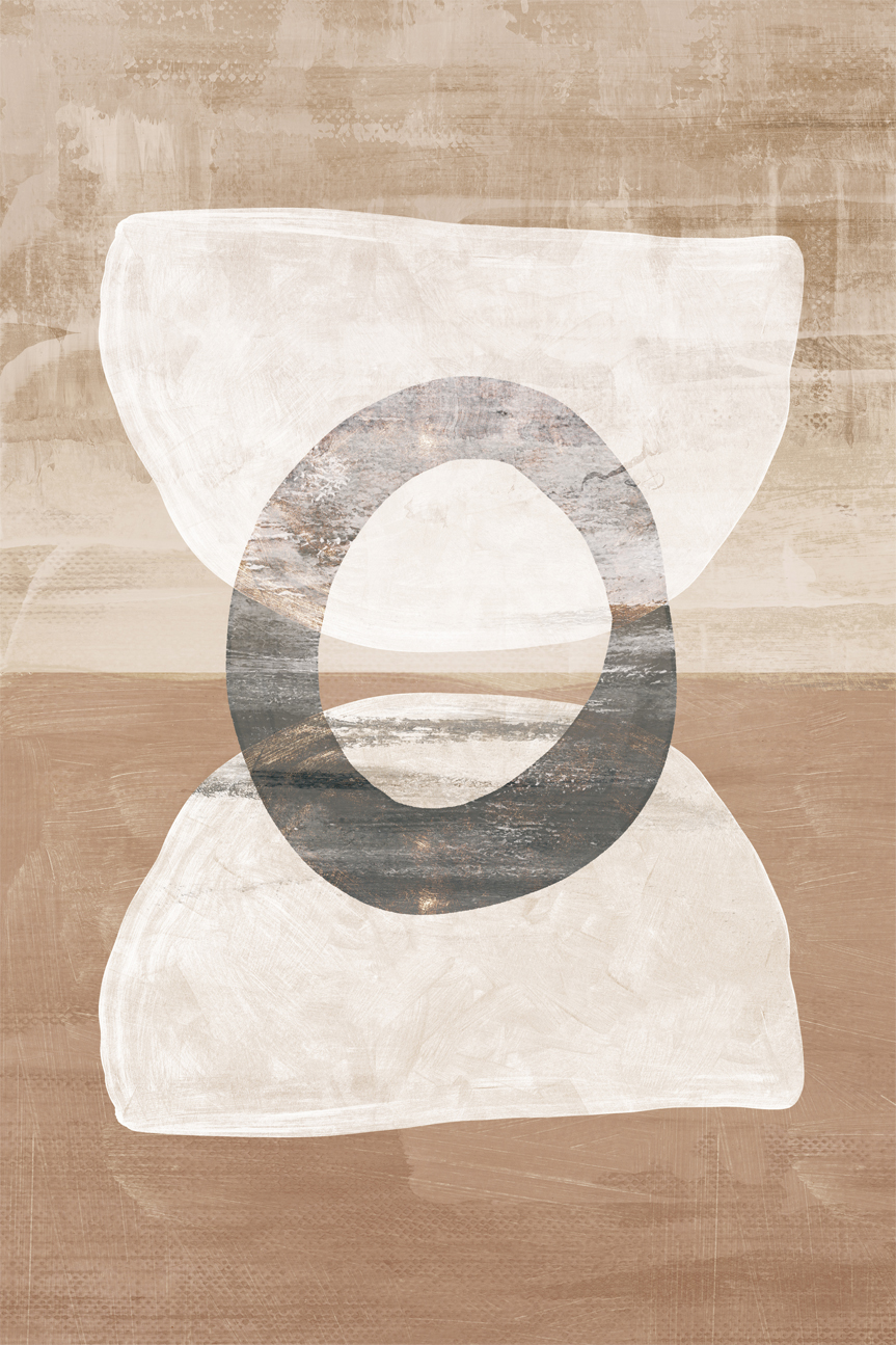 wall-art-print-canvas-poster-framed-Primitive Abstract, Style C , By Nina Blue-1
