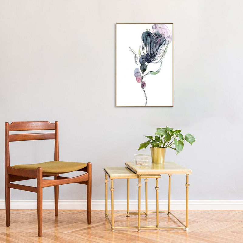 wall-art-print-canvas-poster-framed-Protea, Watercolour Painting-by-Gioia Wall Art-Gioia Wall Art
