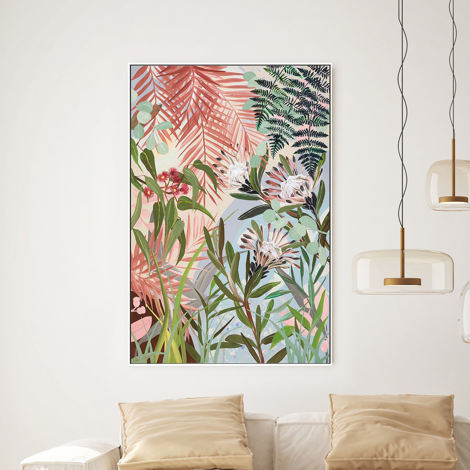 wall-art-print-canvas-poster-framed-Proteas And Gums-2