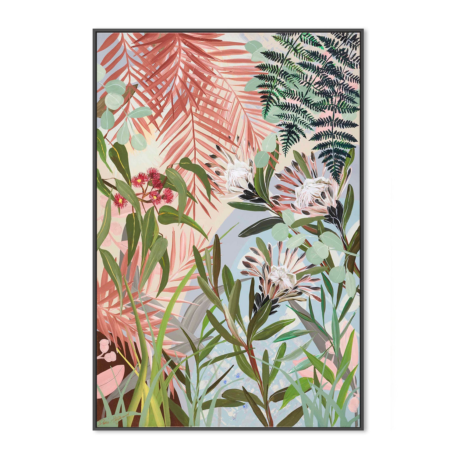 wall-art-print-canvas-poster-framed-Proteas And Gums-3