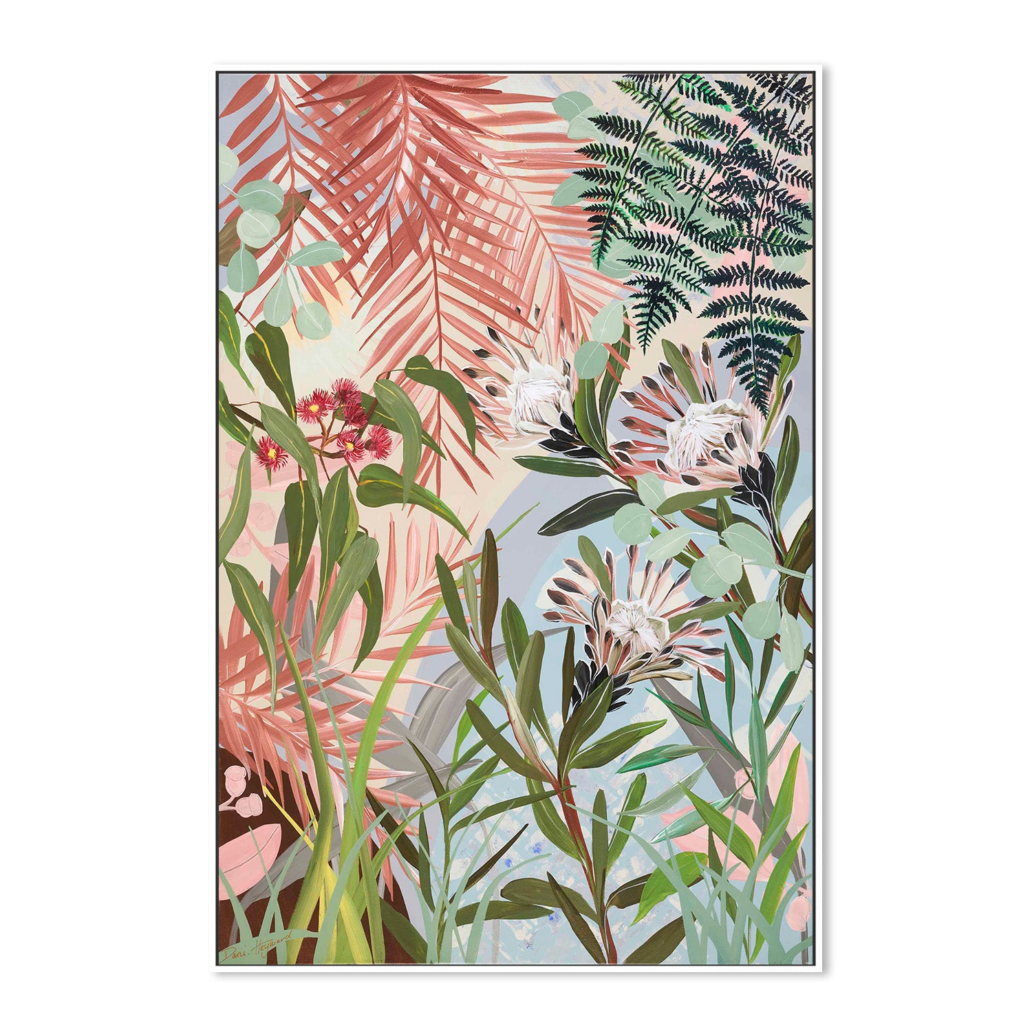 wall-art-print-canvas-poster-framed-Proteas And Gums-5