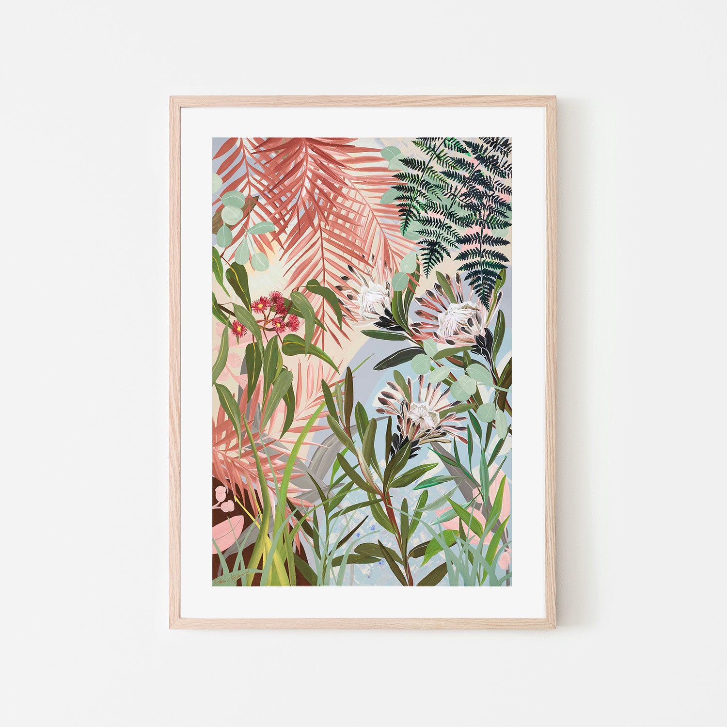 wall-art-print-canvas-poster-framed-Proteas And Gums-6