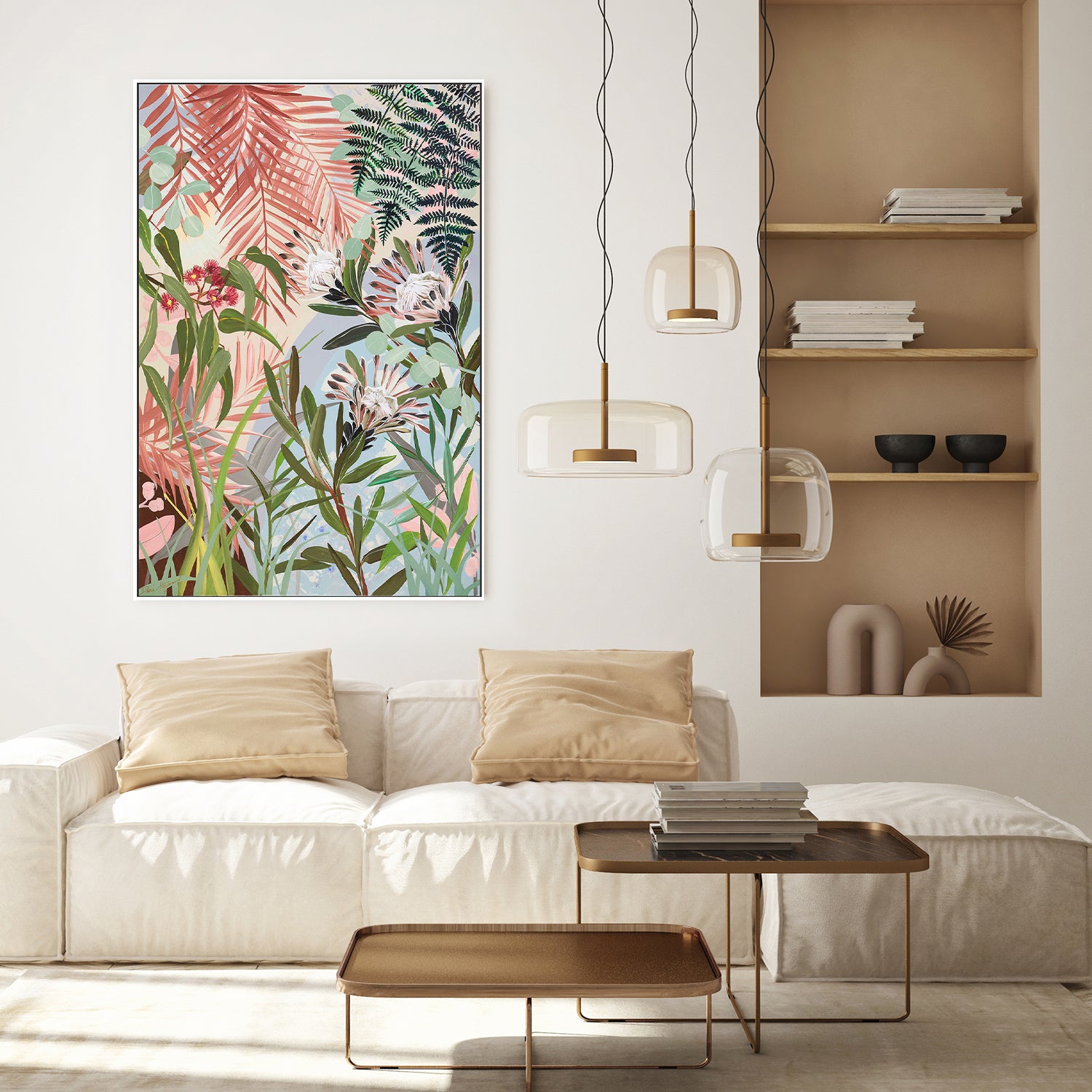 wall-art-print-canvas-poster-framed-Proteas And Gums-7