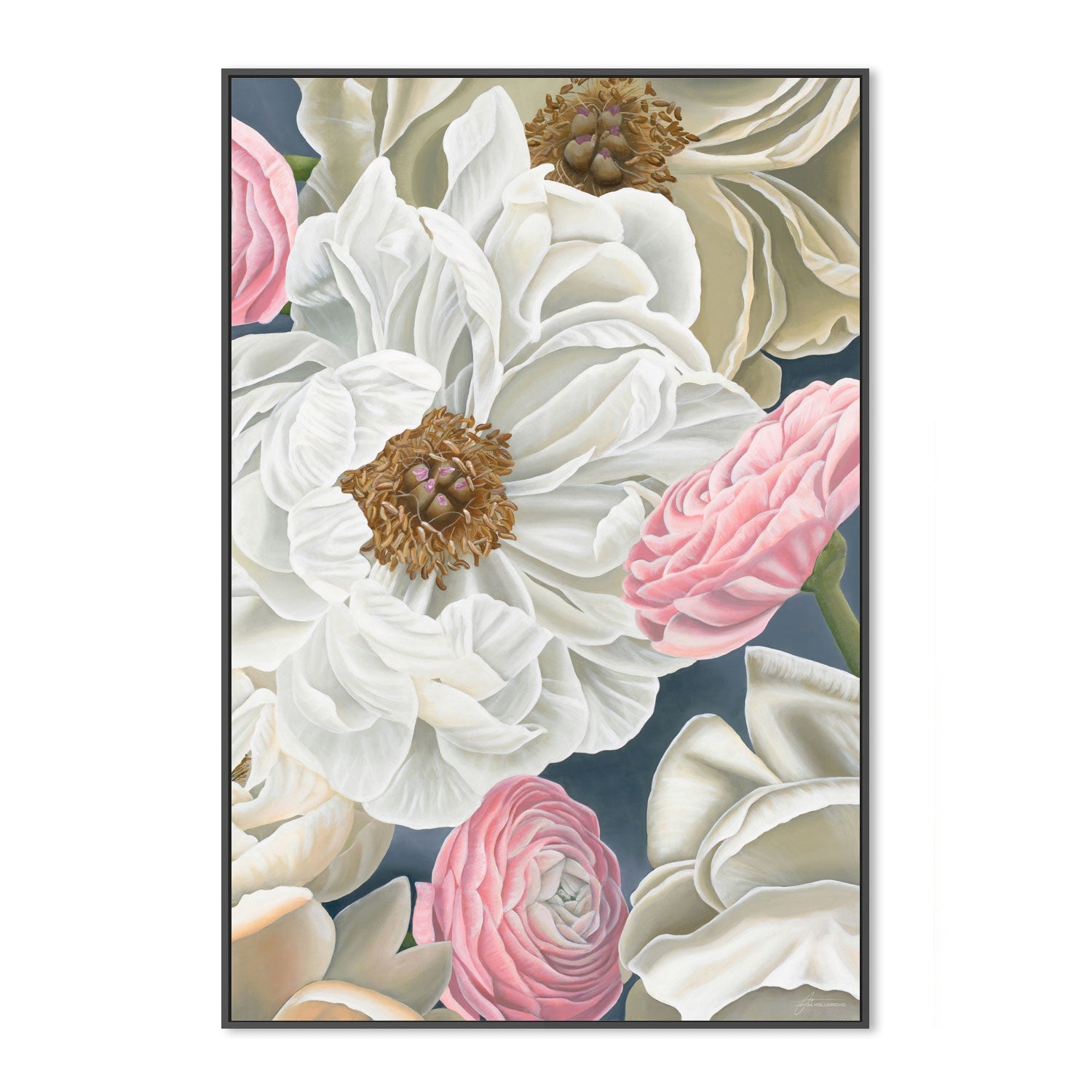 wall-art-print-canvas-poster-framed-Pure Peonies , By Jayda Koludrovic-3