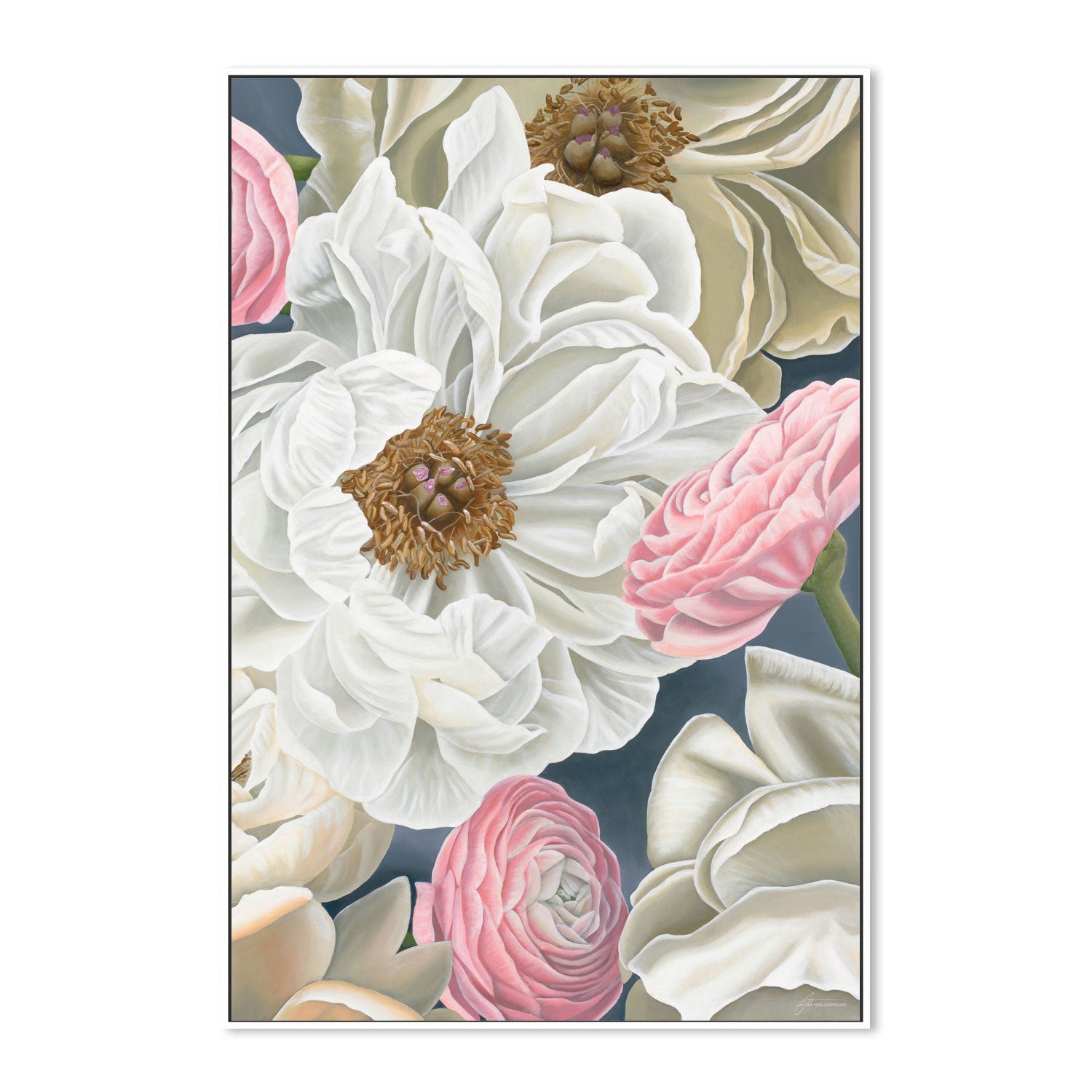 wall-art-print-canvas-poster-framed-Pure Peonies , By Jayda Koludrovic-5
