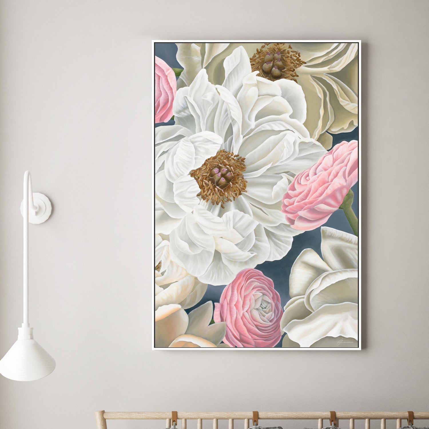 wall-art-print-canvas-poster-framed-Pure Peonies , By Jayda Koludrovic-7