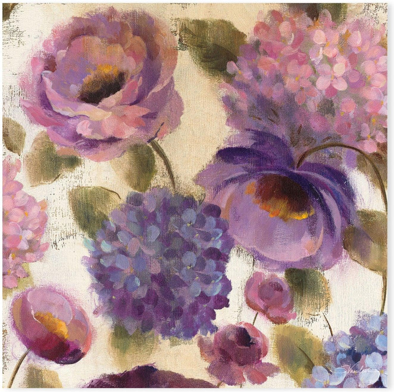 wall-art-print-canvas-poster-framed-Purple Flower Song, Style B-by-Silvia Vassileva-Gioia Wall Art