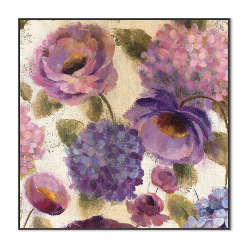 wall-art-print-canvas-poster-framed-Purple Flower Song, Style B-by-Silvia Vassileva-Gioia Wall Art