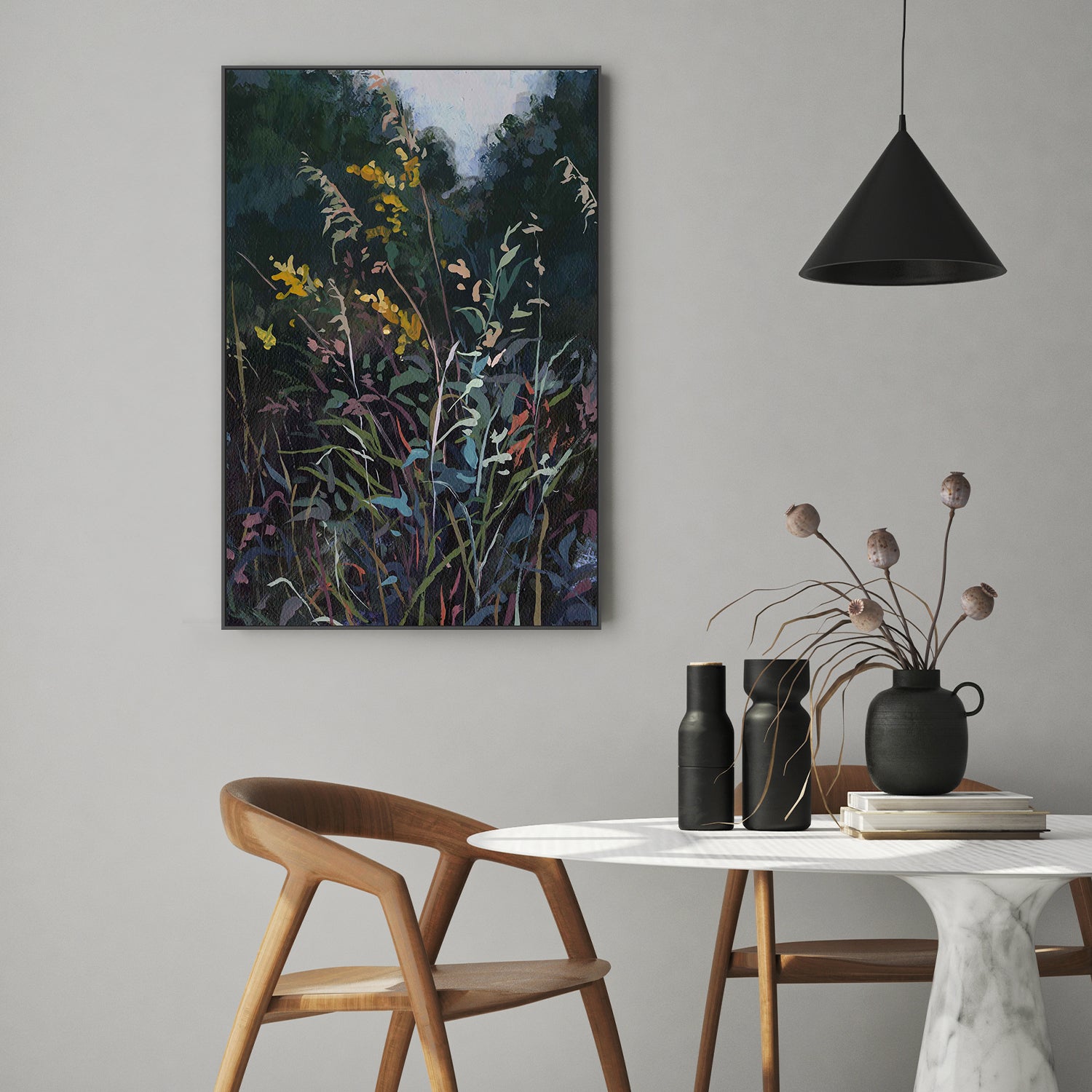 wall-art-print-canvas-poster-framed-Quiet Comprehending, Style B-7