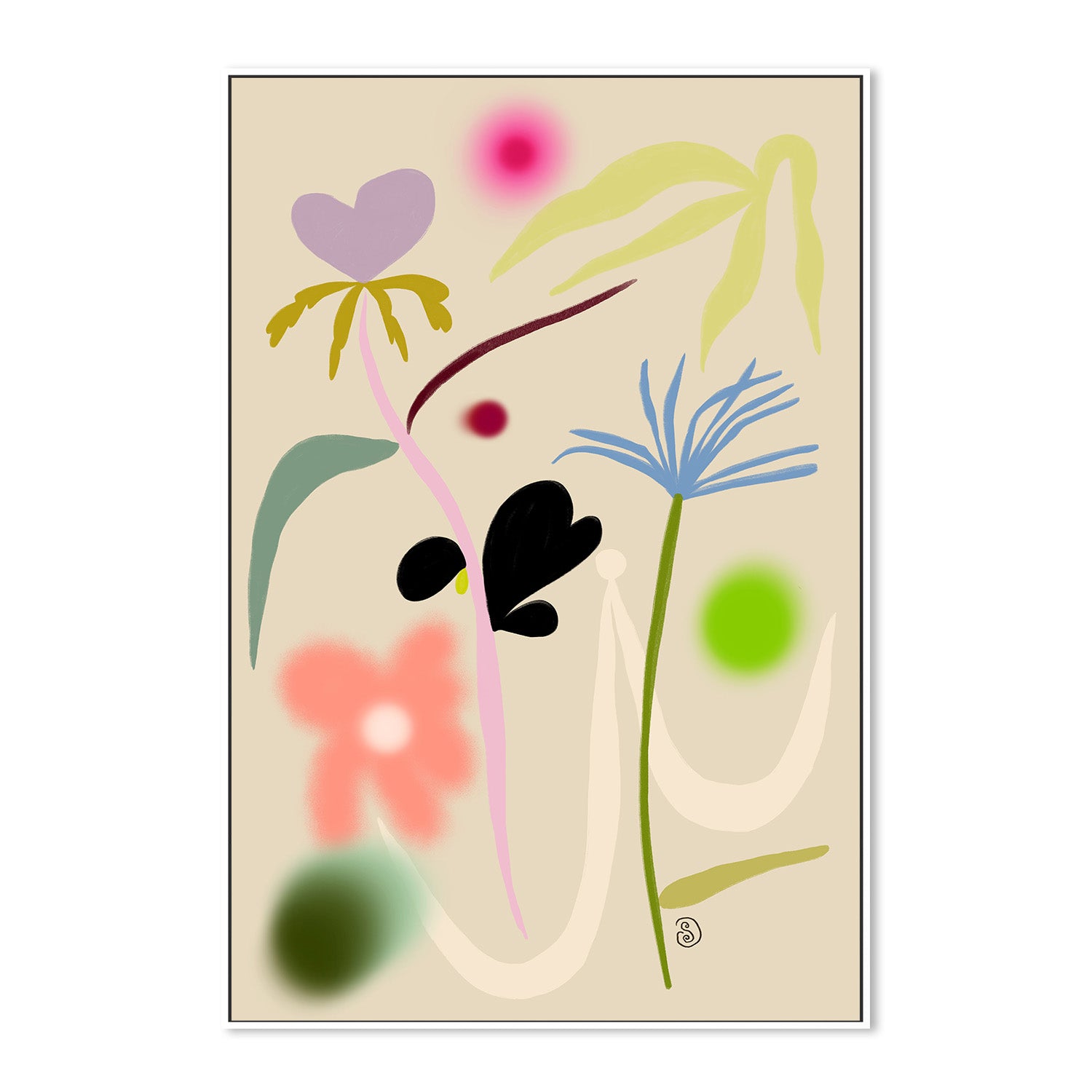 wall-art-print-canvas-poster-framed-QUIET FLOWERS DANCE-5