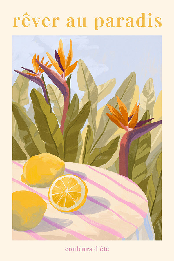 wall-art-print-canvas-poster-framed-RAaver Au Paradis - Lemon-1