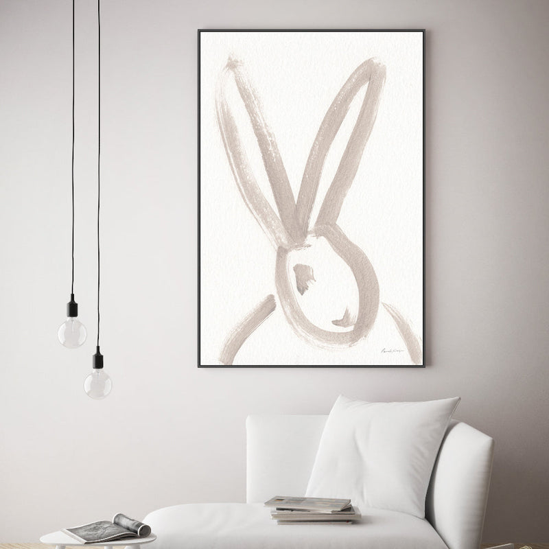 wall-art-print-canvas-poster-framed-Rabbit Face, Style A , By Wild Apple-2