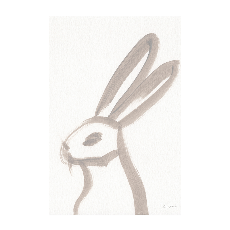 wall-art-print-canvas-poster-framed-Rabbit Face, Style B , By Wild Apple-1