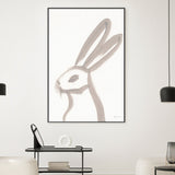 wall-art-print-canvas-poster-framed-Rabbit Face, Style B , By Wild Apple-2