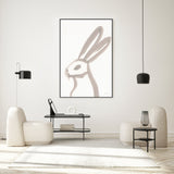 wall-art-print-canvas-poster-framed-Rabbit Face, Style B , By Wild Apple-7