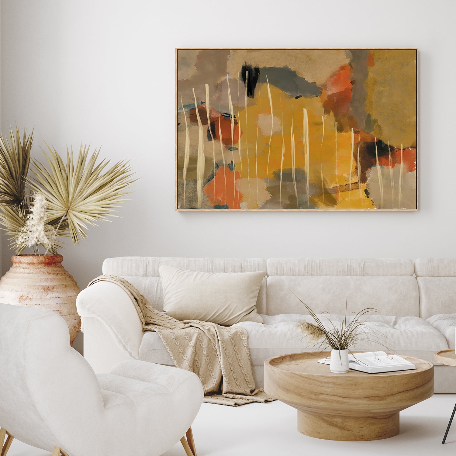 wall-art-print-canvas-poster-framed-Radiant Blooms , By Rohan Sharma-2