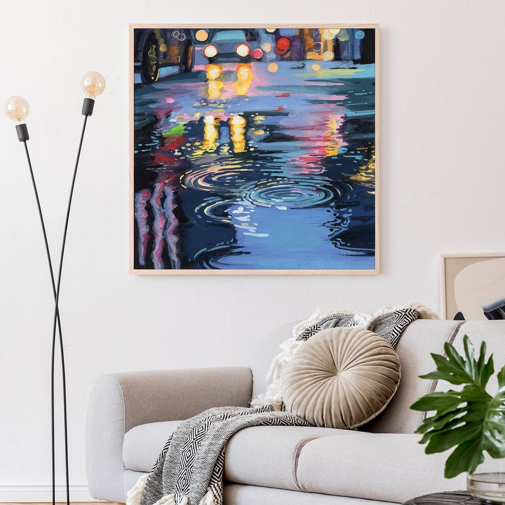 wall-art-print-canvas-poster-framed-Rain Drops On City Road-8