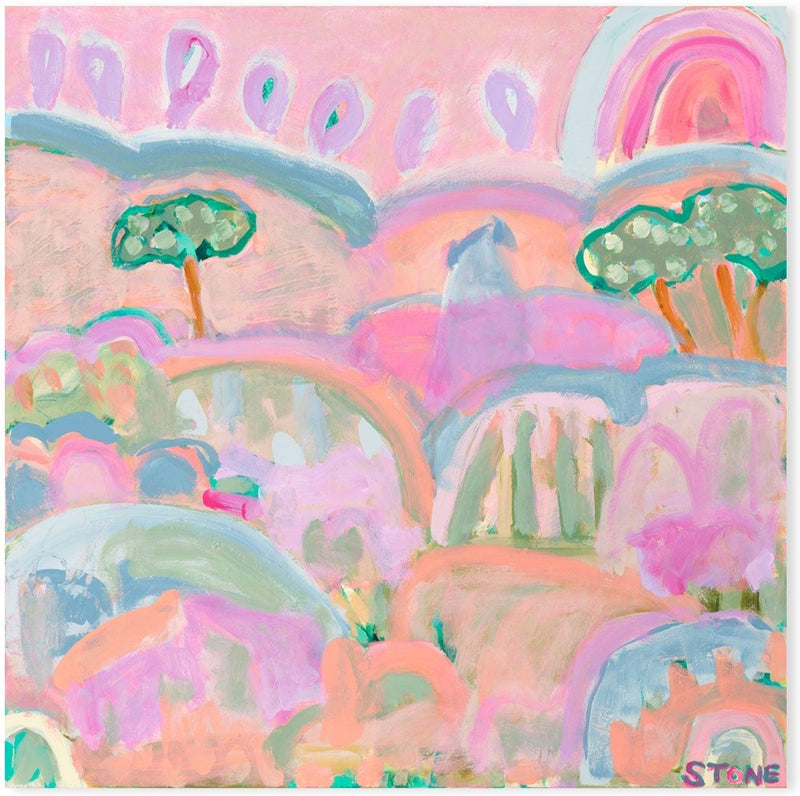 wall-art-print-canvas-poster-framed-Rainbow Hills , By Belinda Stone-GIOIA-WALL-ART