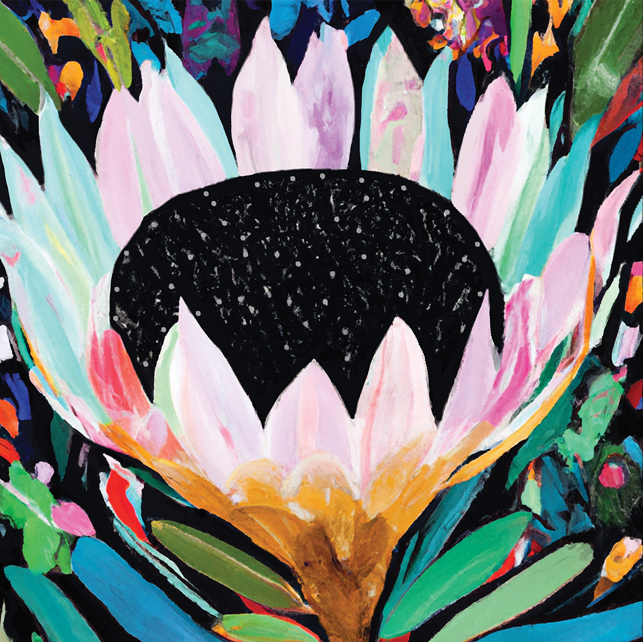 wall-art-print-canvas-poster-framed-Rainbow Protea , By Stacey Williams-1