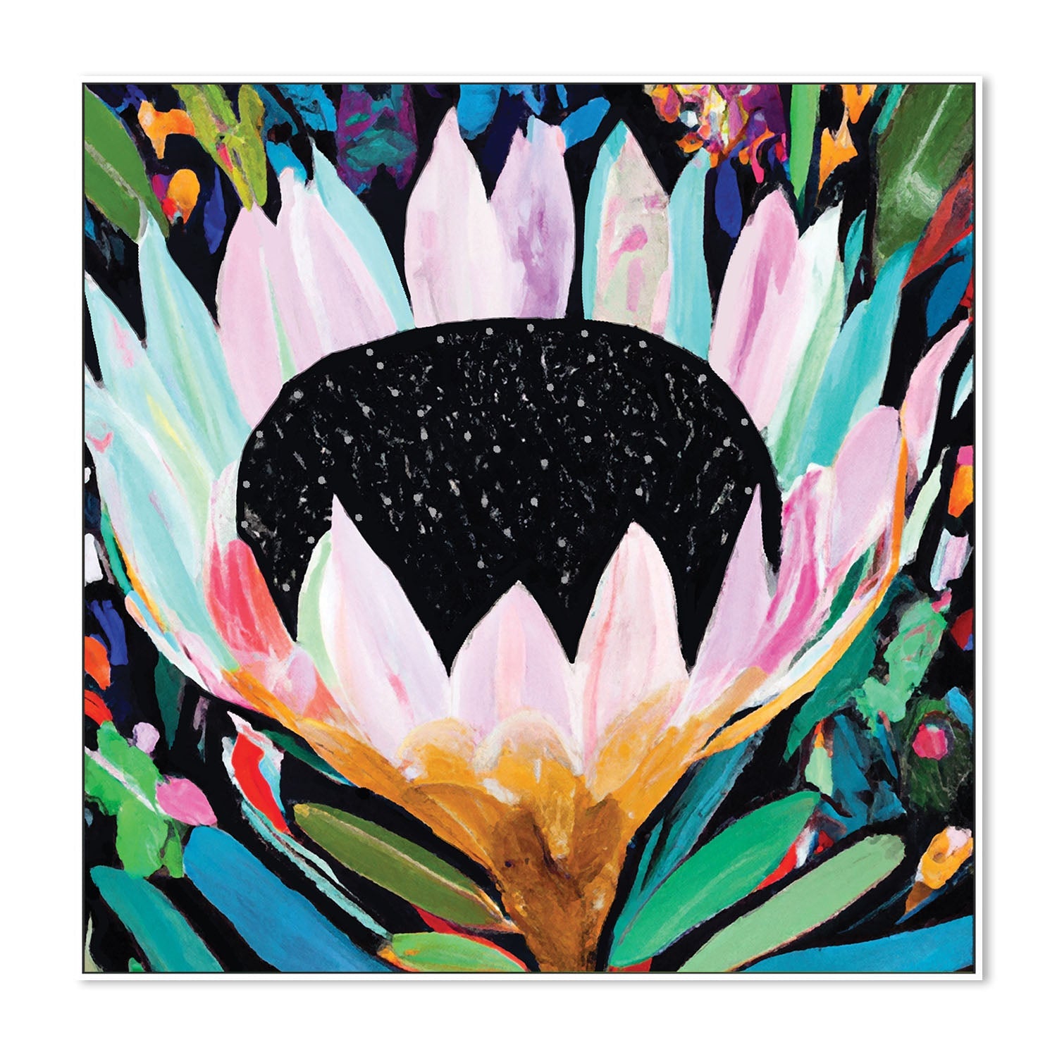 wall-art-print-canvas-poster-framed-Rainbow Protea , By Stacey Williams-5