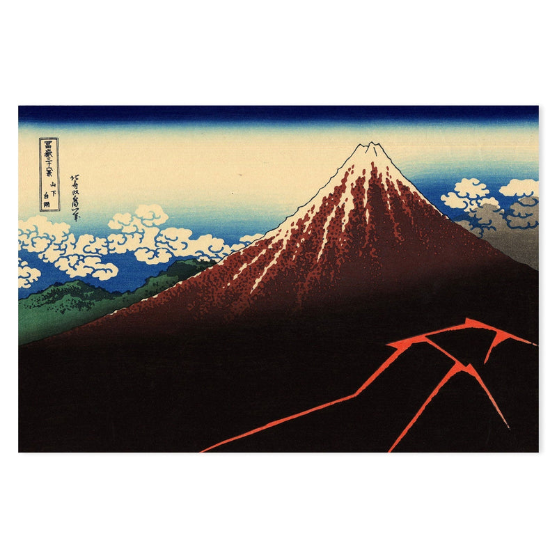 wall-art-print-canvas-poster-framed-Rainstorm beneath the Summit-by-Katsushika Hokusai-Gioia Wall Art