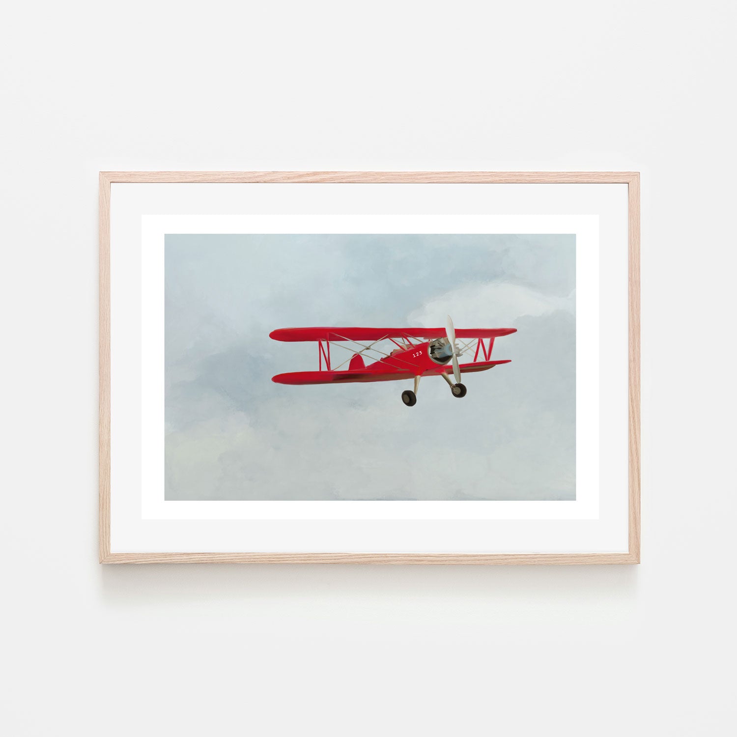 wall-art-print-canvas-poster-framed-Red Airplane , By Leah Straatsma-6