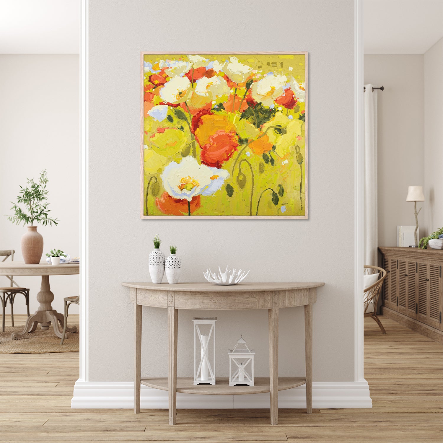 wall-art-print-canvas-poster-framed-Red and Olive Celebration-8