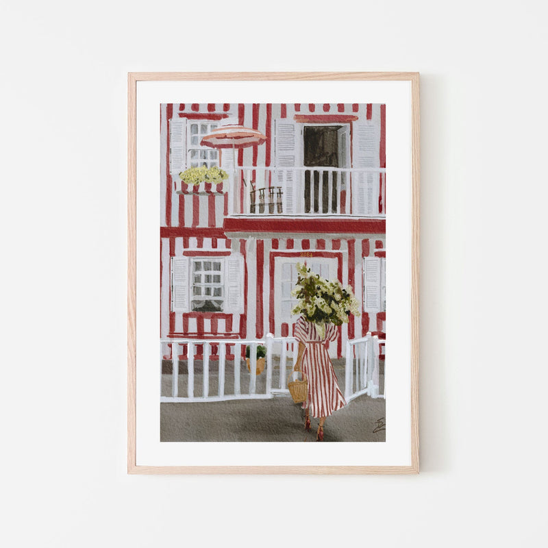 wall-art-print-canvas-poster-framed-Red And White , By Ekaterina Zagorska-6
