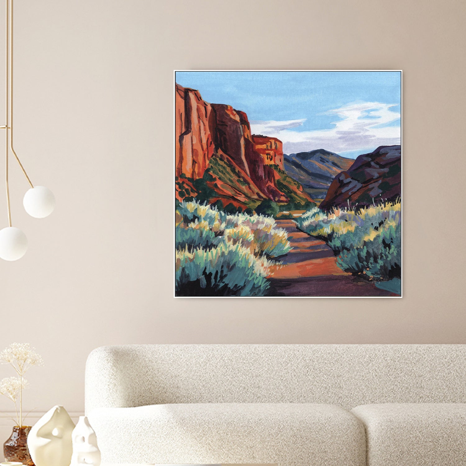 wall-art-print-canvas-poster-framed-Red Earth Scenery Late Afternoon-2