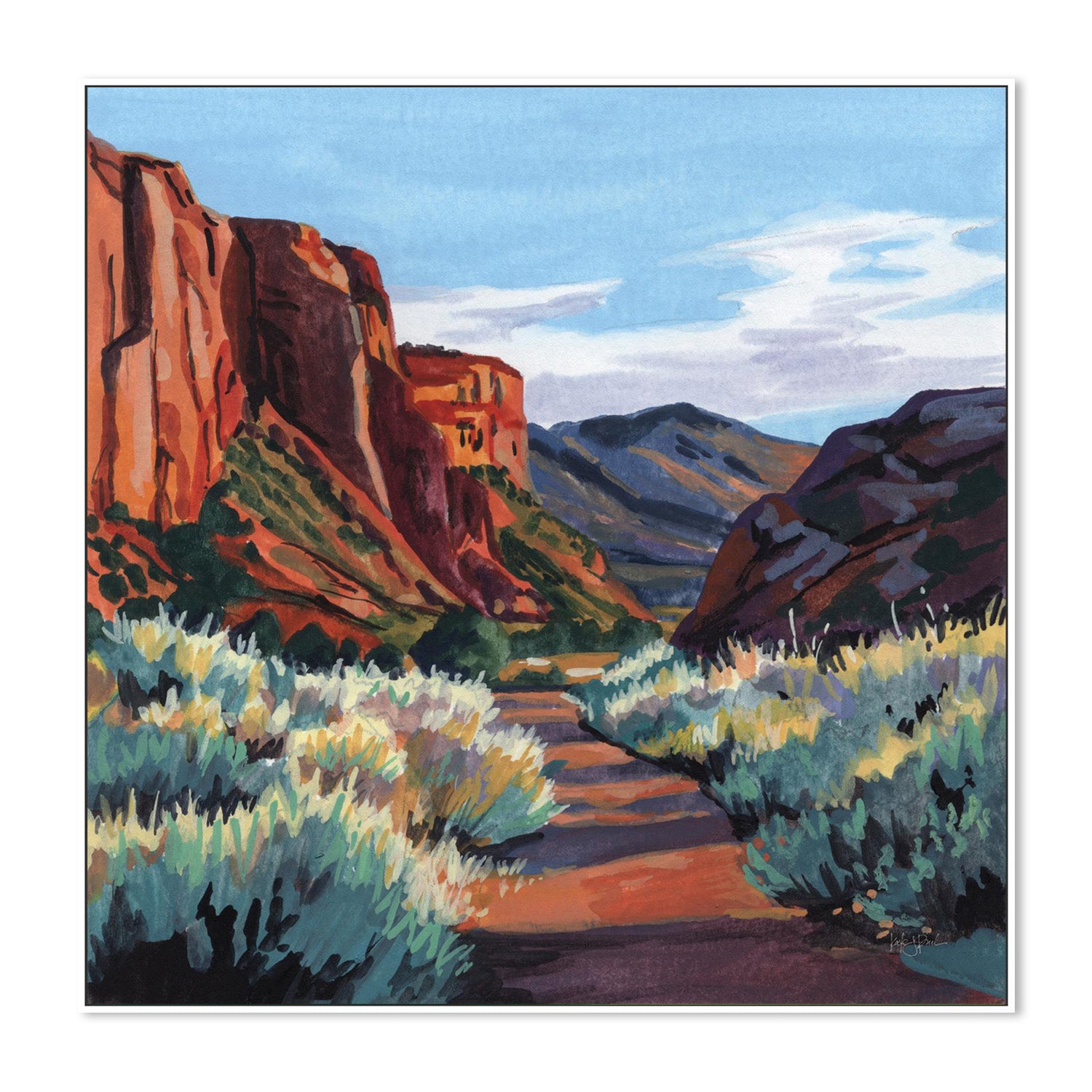 wall-art-print-canvas-poster-framed-Red Earth Scenery Late Afternoon-5
