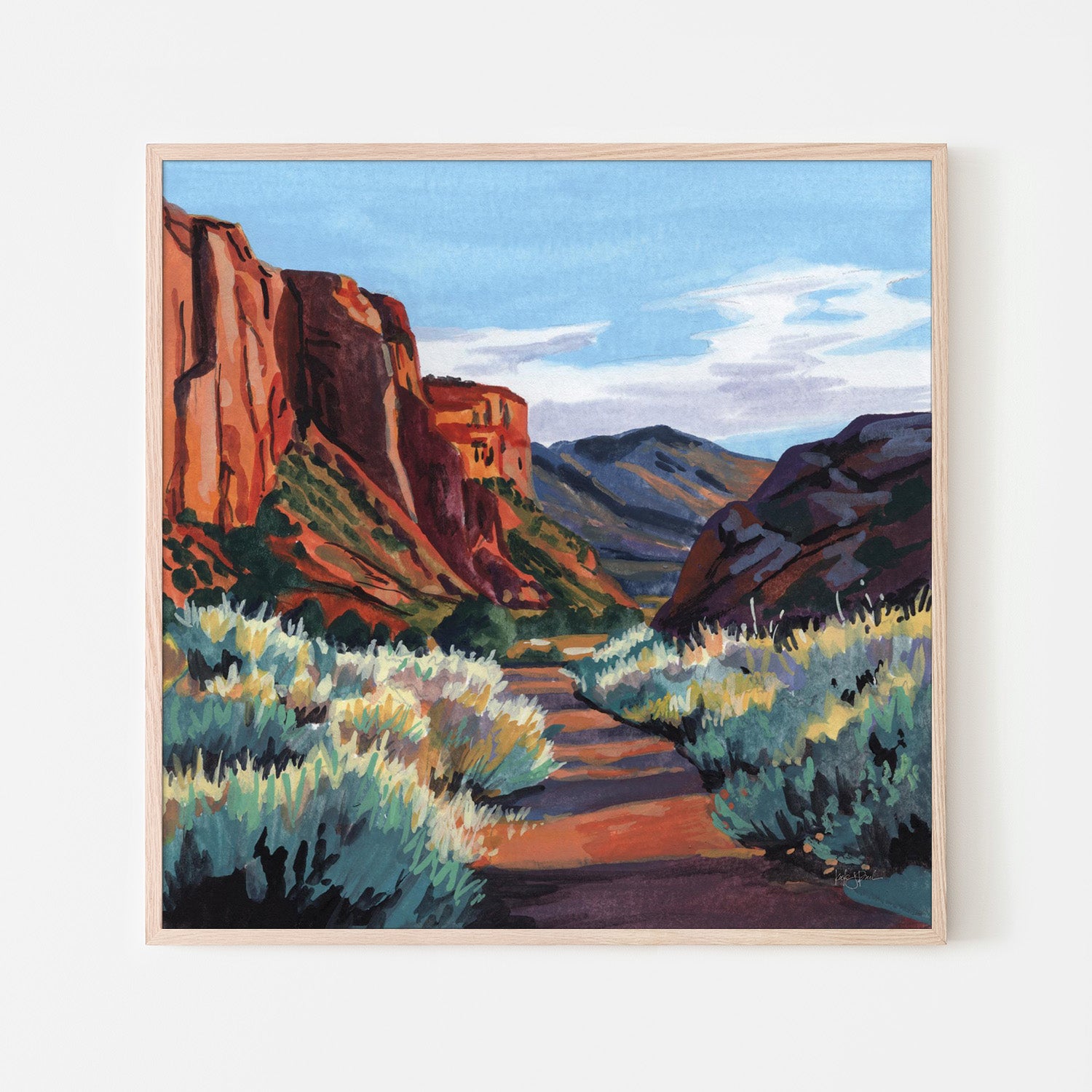 wall-art-print-canvas-poster-framed-Red Earth Scenery Late Afternoon-6