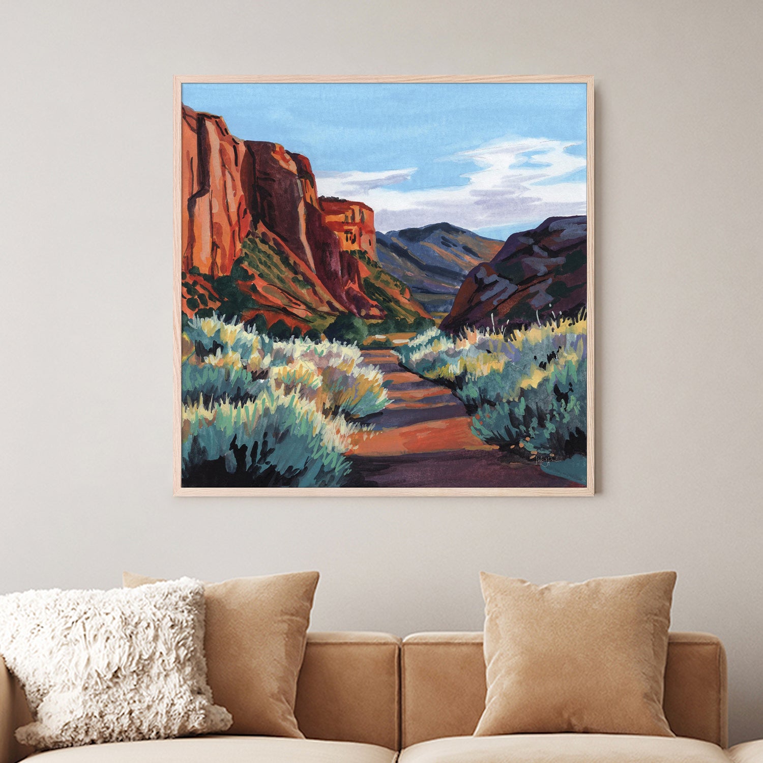 wall-art-print-canvas-poster-framed-Red Earth Scenery Late Afternoon-7