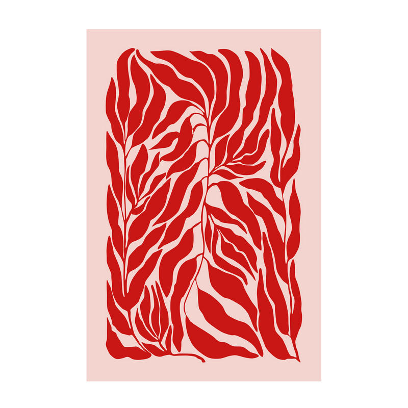 wall-art-print-canvas-poster-framed-Red Leaves , By Elena Ristova-GIOIA-WALL-ART