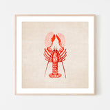 wall-art-print-canvas-poster-framed-Red Lobster , By Emel Tunaboylu-GIOIA-WALL-ART