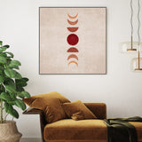 wall-art-print-canvas-poster-framed-Red Moon Phases , By Emel Tunaboylu-GIOIA-WALL-ART