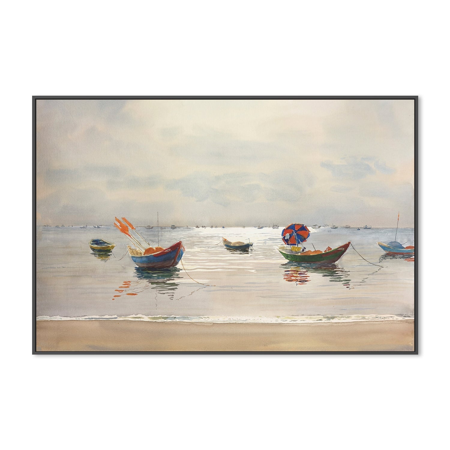 wall-art-print-canvas-poster-framed-RED UMBRELLA , By David Dallison-3