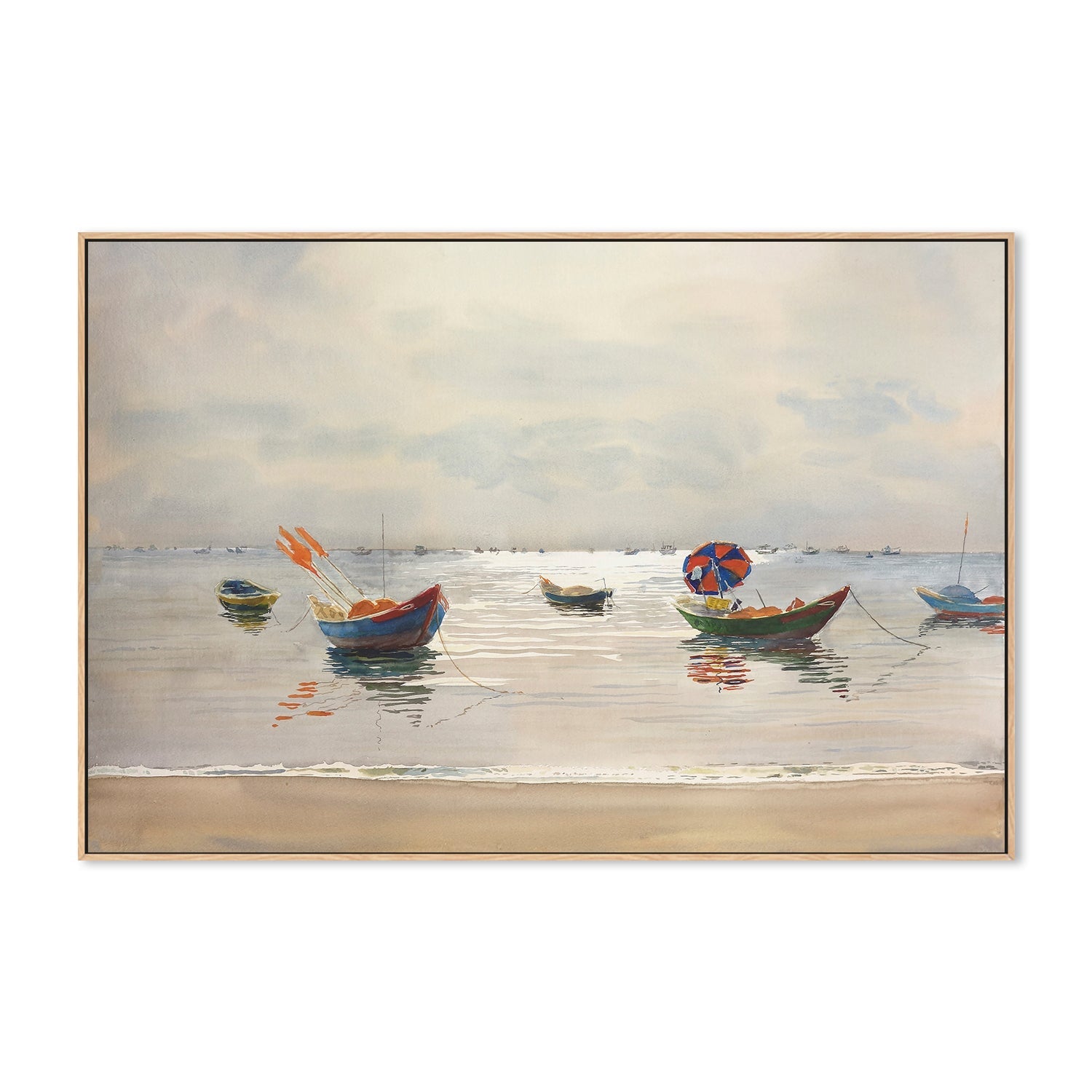 wall-art-print-canvas-poster-framed-RED UMBRELLA , By David Dallison-4