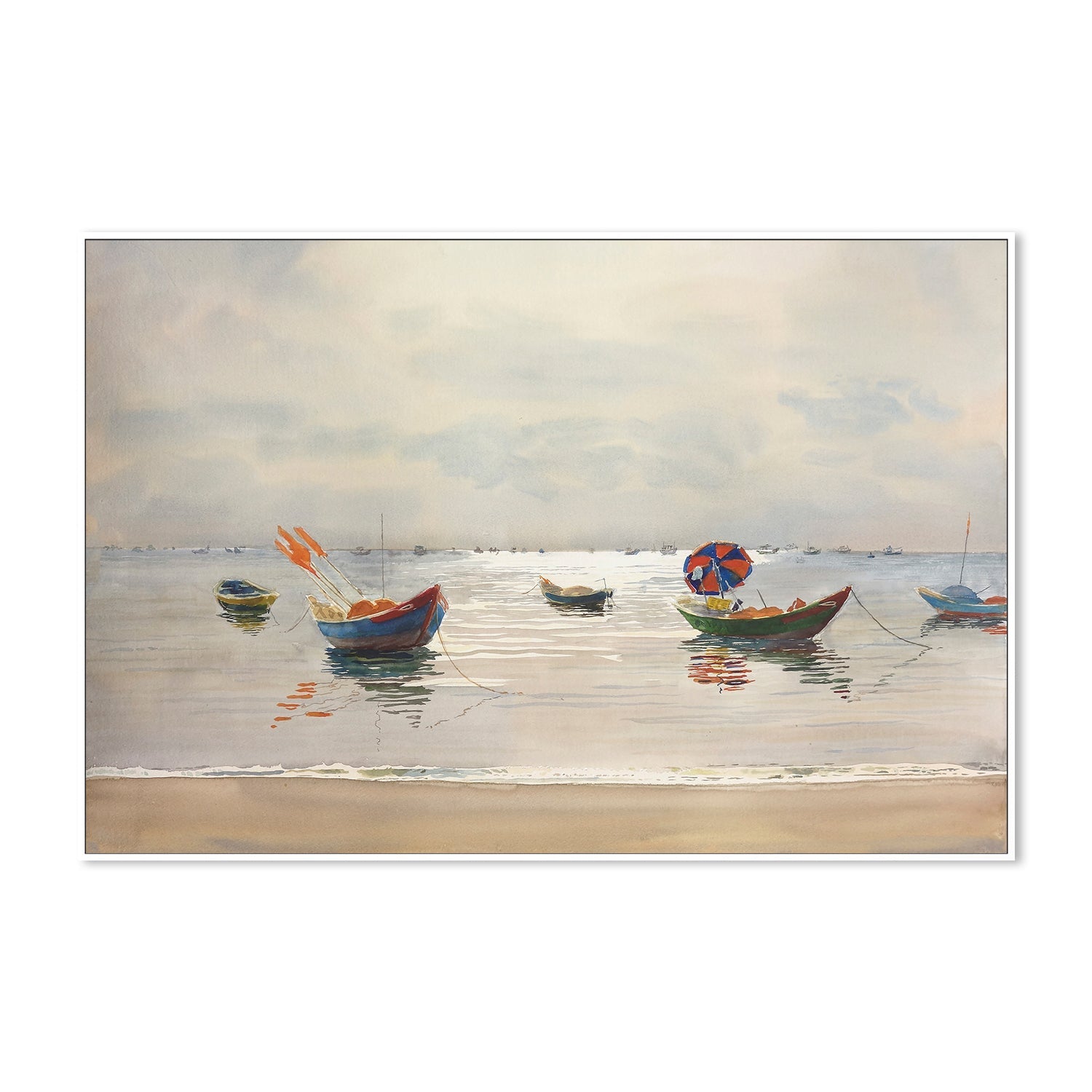 wall-art-print-canvas-poster-framed-RED UMBRELLA , By David Dallison-5