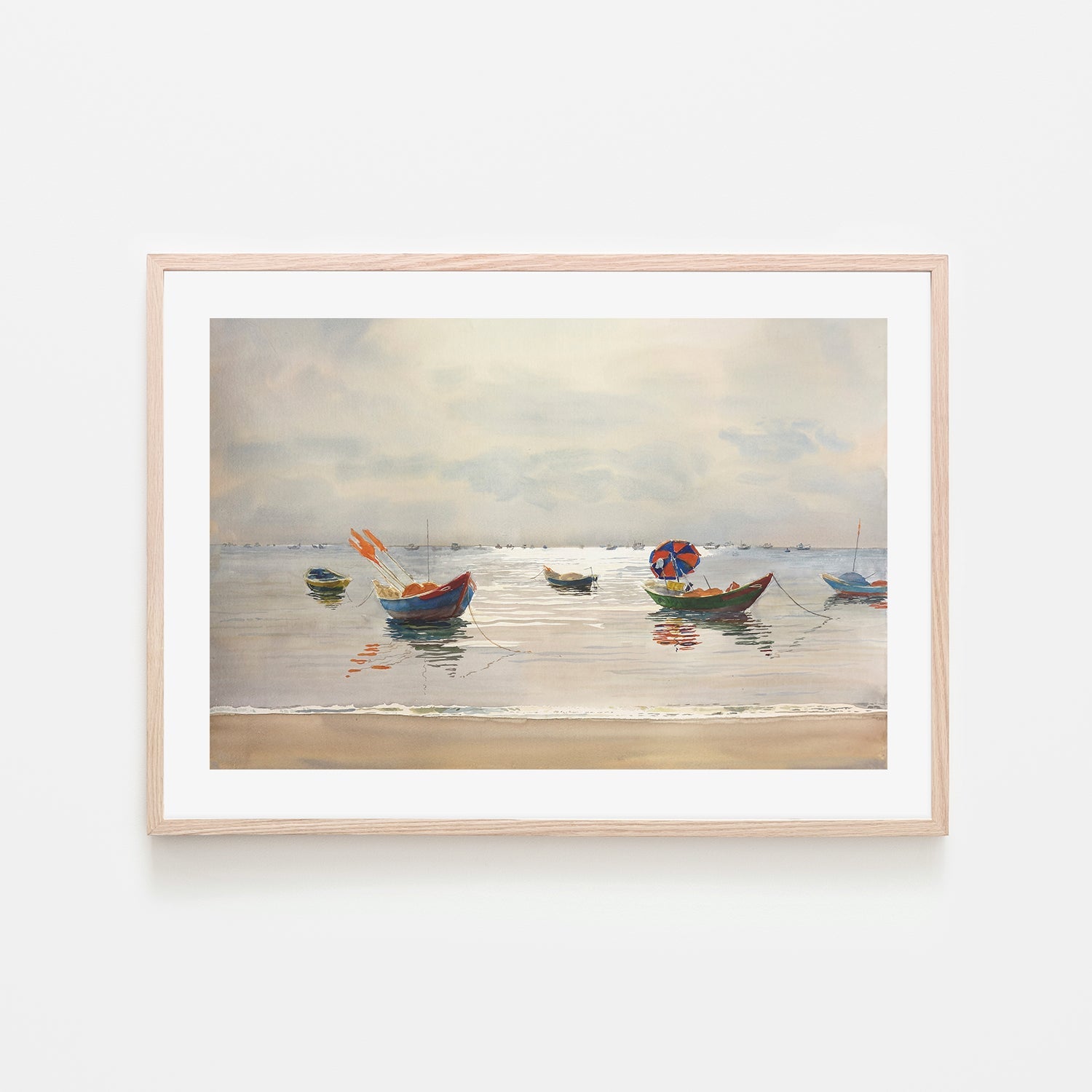 wall-art-print-canvas-poster-framed-RED UMBRELLA , By David Dallison-6