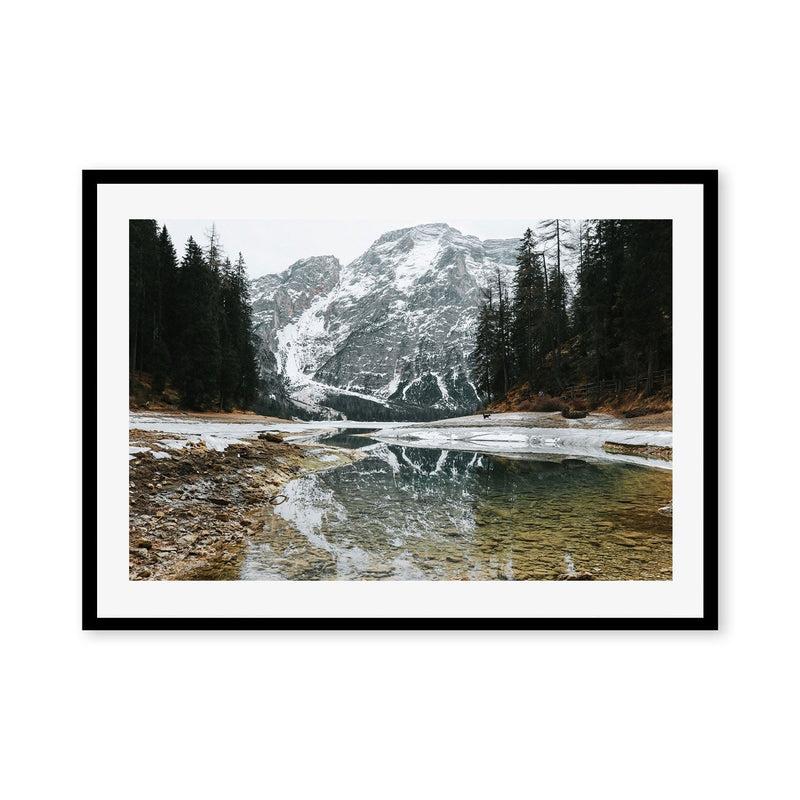 wall-art-print-canvas-poster-framed-Reflections of Lago di Braies, South Tyrol, Italy , By Carla & Joel Photography-GIOIA-WALL-ART